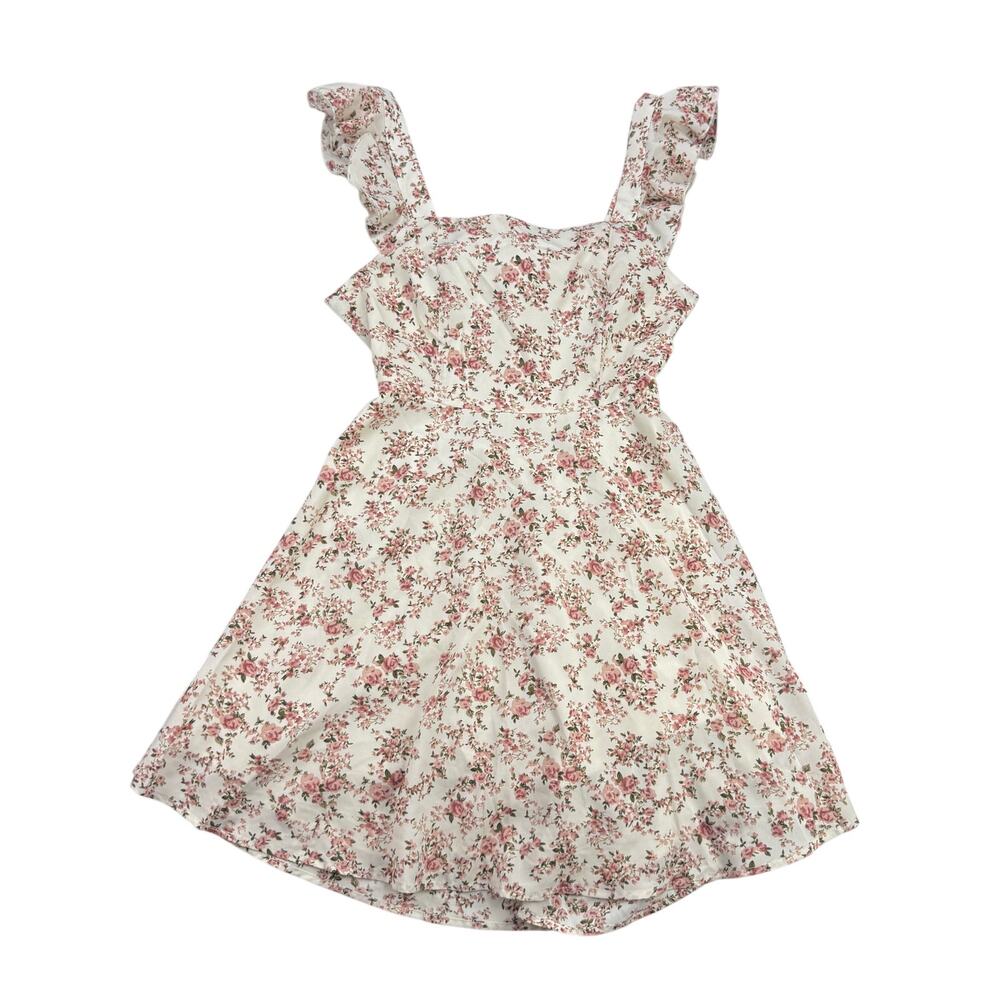 NWT CUPSHE Whimsical Blooms Floral Mini Dress Size Medium - Picture 2 of 7